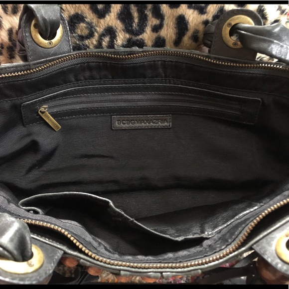 BCBGMaxAzria black leather handbag - Picture 3 of 9